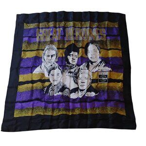 Kacy World Colors Great Heroines Art Scarf Black History African American 80's